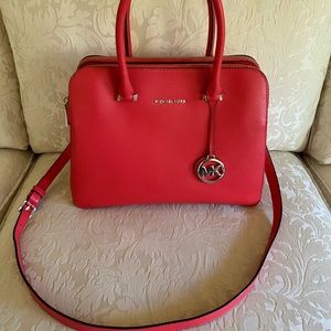 Michael Kors Double Zip Satchel Handbag